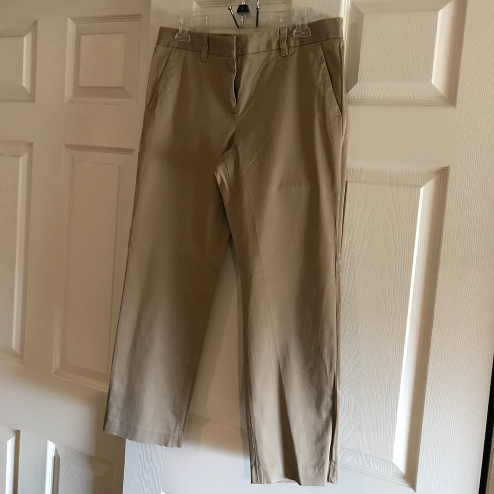 Tan Lord & Taylor Khakis Dress Slacks π Cropped - Picture 7 of 8